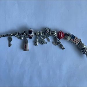 Pandora Leather 12 charms- good fortune